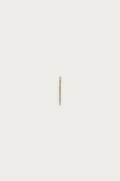 Mono boucle d'oreille pendante à strass