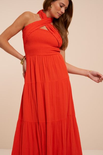 Orange multiway maxi dress