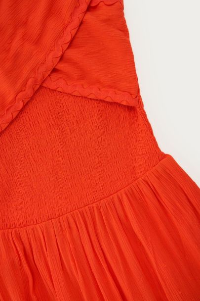 Orangefarbenes Multiway Maxikleid
