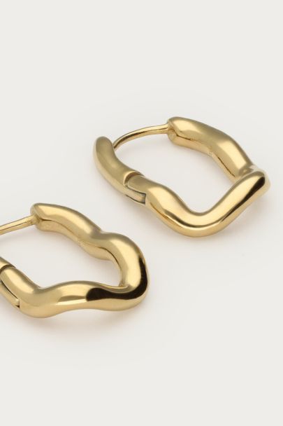 Boucles d’oreilles pendantes Swirl ovale