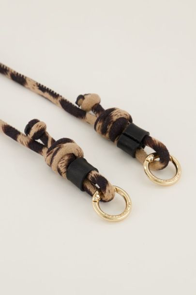 Leopard print phone lanyard