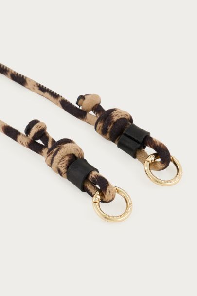 Leopard print phone lanyard