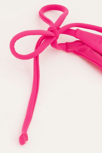 Roze bikini broekje met strikbandjes