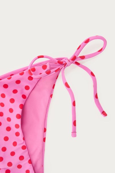 Roze bikini set met polkadot