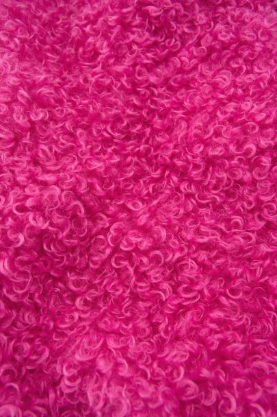 Pink gilet faux fur