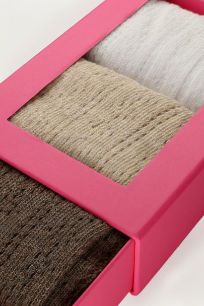 Pink socks gift box
