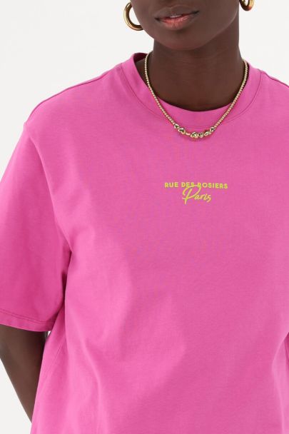 Roze T-shirt "Circle I'art"