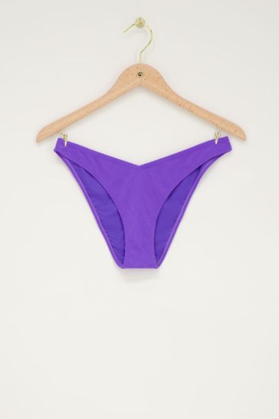 Paars bikinibroekje met zigzag