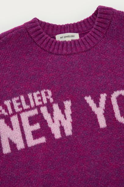 Pull violet "Atelier NYC"