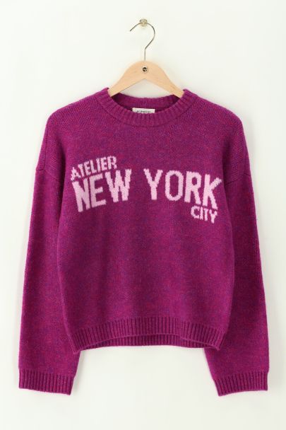 Pull violet "Atelier NYC"