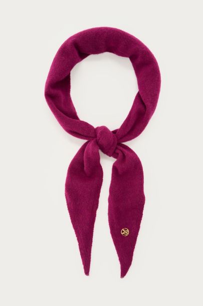 Écharpe triangle violette avec logo