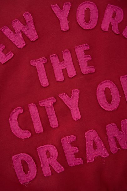 Roter Pullover "City of dreams"