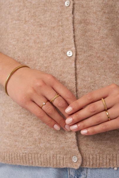 Bague avec motif torsadé