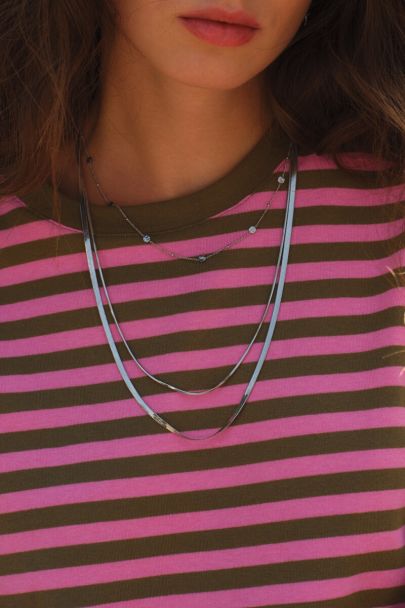 Vintage ketting met dots en munten