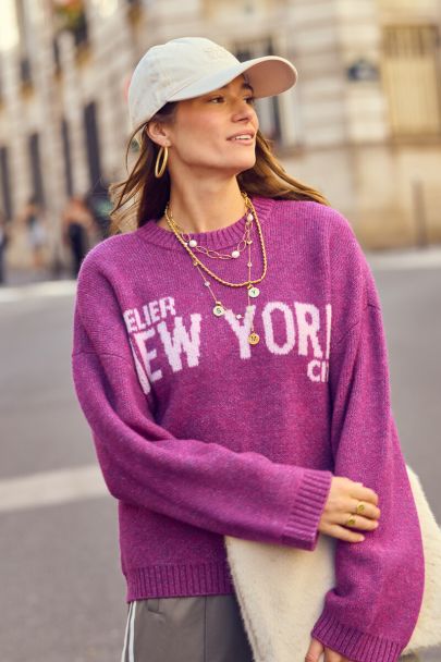 Pull violet "Atelier NYC"