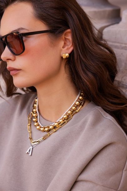 Boucles d'oreilles Bold avec rainures