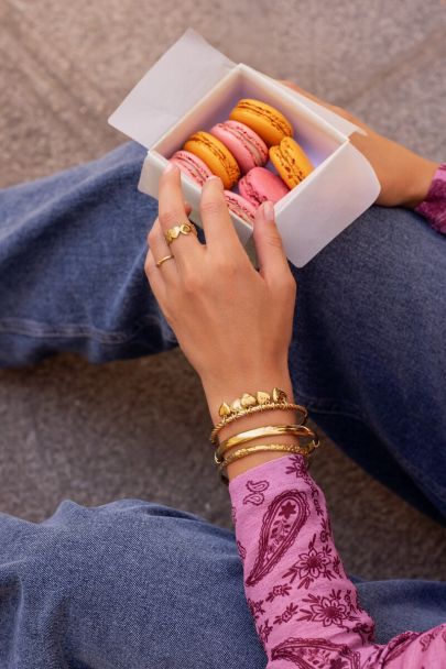 Candy bangle met hartjes