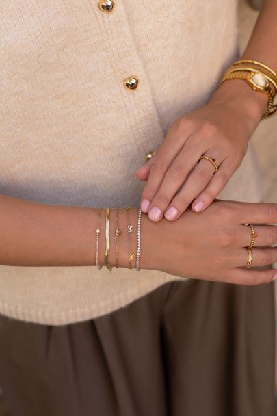 Geboortesteen armband