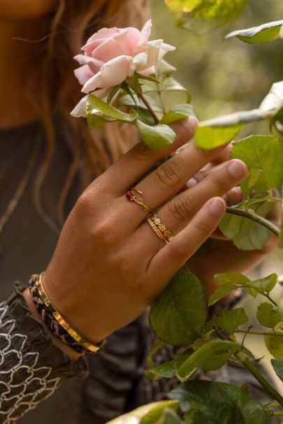 Bague Vintage avec marguerites