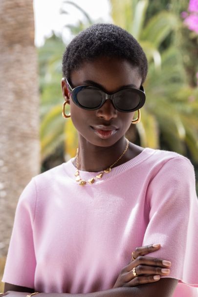 The Franq schwarze Sonnenbrille