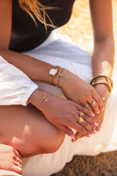 Bracelet set two hearts
