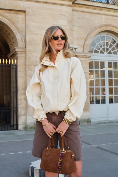 Lichtgele track jacket