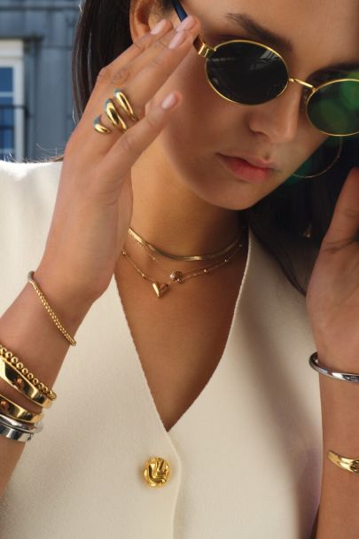 Collier mi-long avec petit cœur