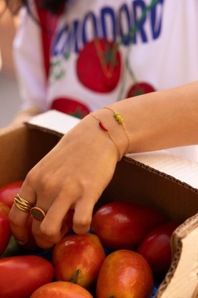 Bracelet Ciao piment rouge