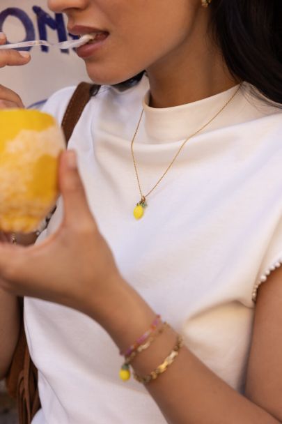 Ciao necklace with lemon