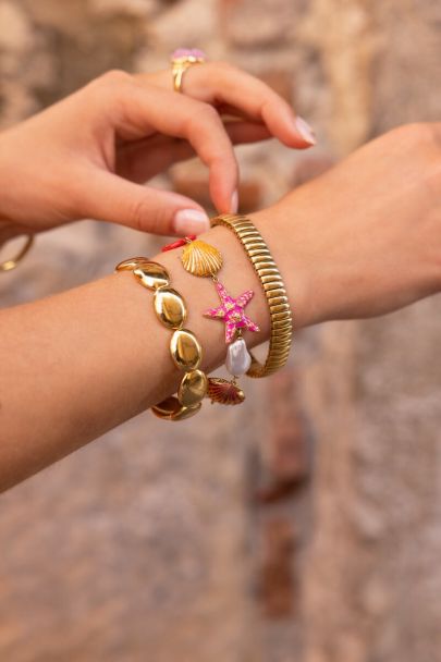 Ciao Armband mit Seestern und Kunstperlen