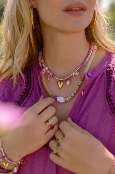 Collier Art jaune clair de perles fantaisie et perle d&rsquo;eau douce