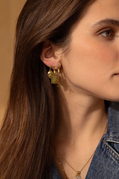 Bold set of three stud earrings