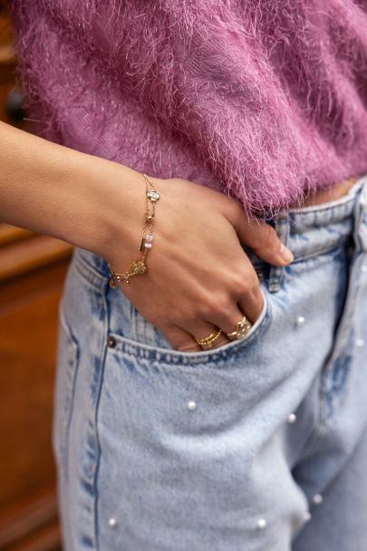 Double bracelet with charms "dreams come true"