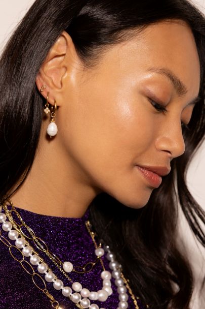 Midnight studs double rhinestones