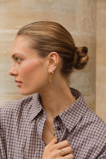 Magique triple ear cuff finition strass