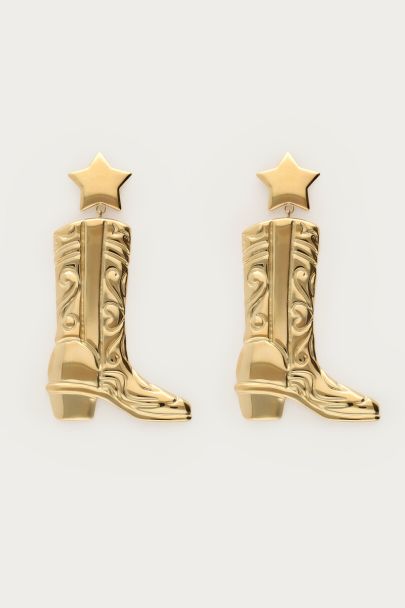 Statement oorhangers met western boots