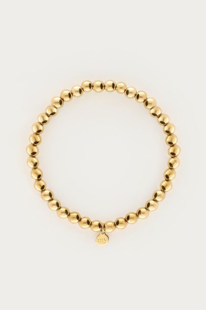 Stretch bracelet steel beads