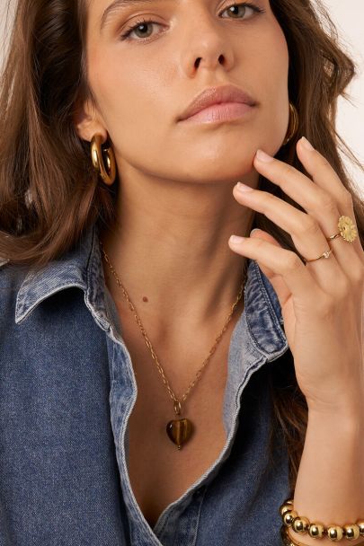 Charm Sunrocks c&oelig;ur marron
