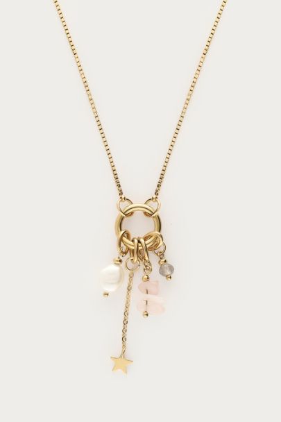Sunrocks ketting met ster en natuurlijke parel