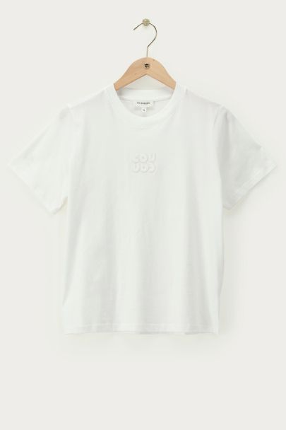 Wit T-shirt "Cou Cou"