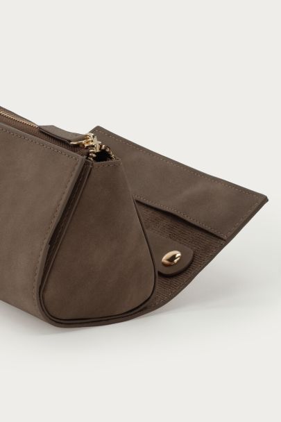 Bo&icirc;te &agrave; bijoux et trousse de toilette taupe 