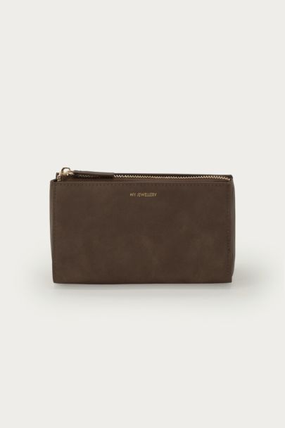 Taupe toiletry bag and jewellery organiser | My Jewellery