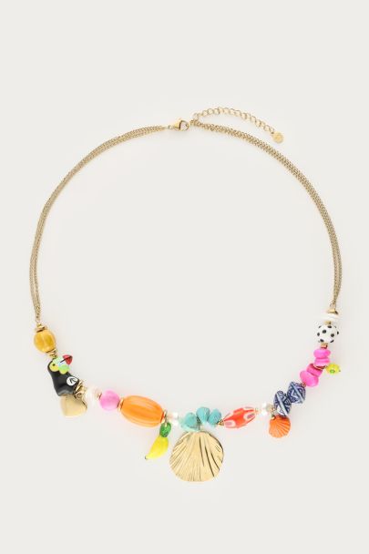 Tropical Perlenkette mit Tukan