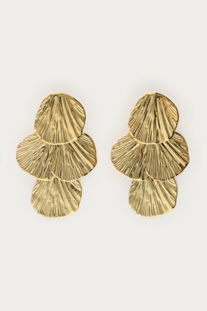 Tropical oorhangers met vier schelpen