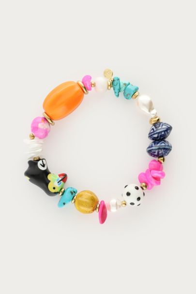 Tropical elastisches Armband mit Tukan
