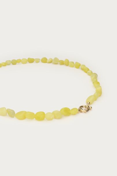 Tropical groene kralen ketting