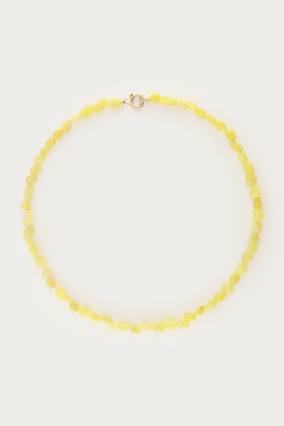 Tropical groene kralen ketting