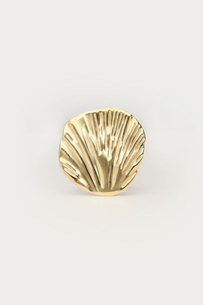 Tropical statement ring met schelp