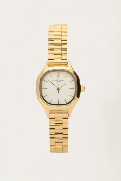 Vintage hexagon watch with chain band