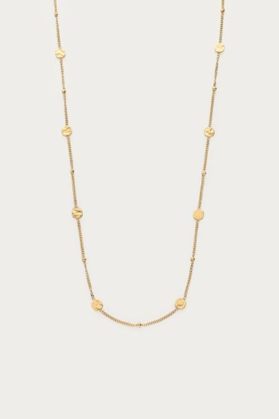 Vintage ketting met dots en munten